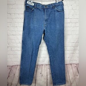 UniFirst Work Pants Jeans Mens 38 x 32 Medium Wash Uni First‎